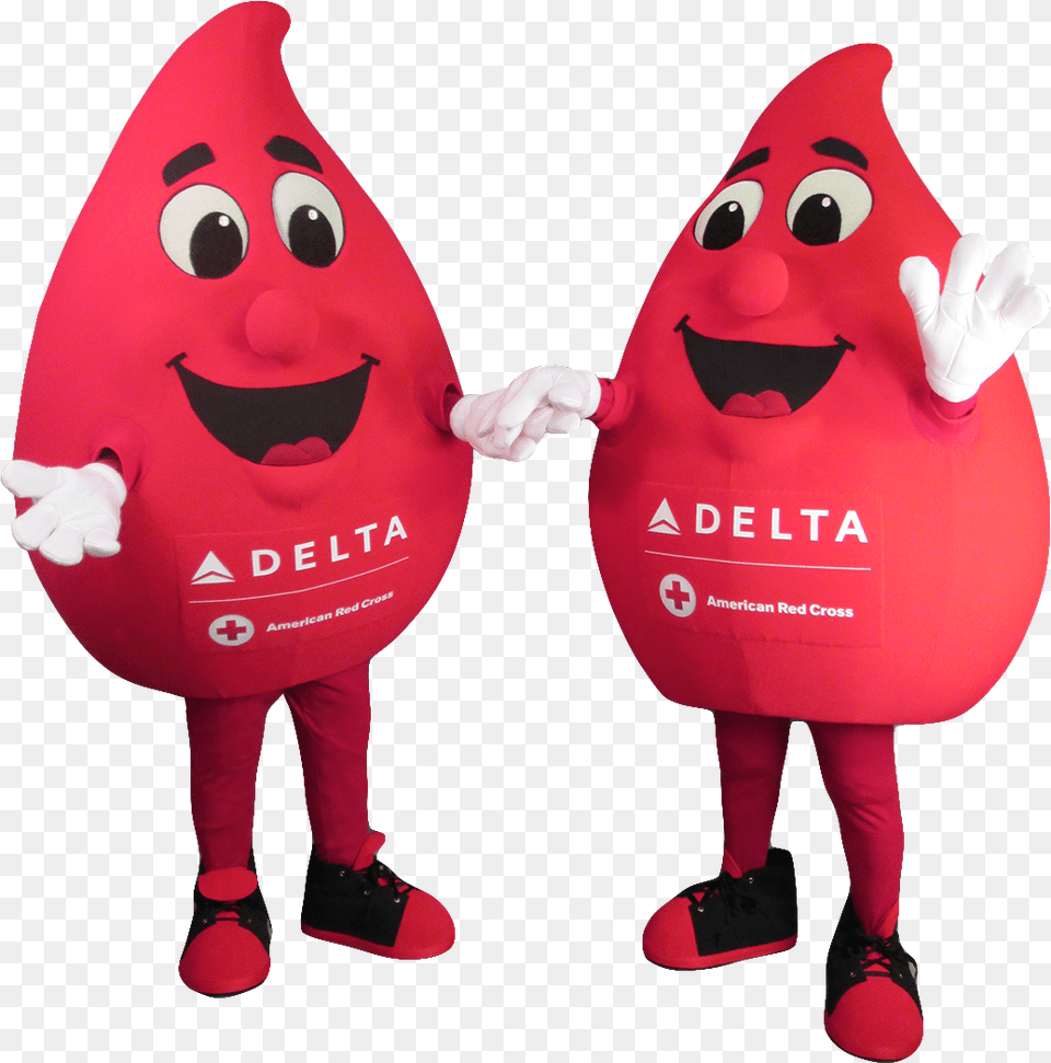 Buddy The Blood Drop Canadian Blood Services Mascot, Inflatable, Toy, Clothing, Glove Png