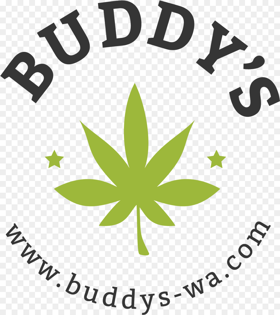 Buddys Logo Design Light Background Difference Between Sativa Hybrid Indica, Leaf, Plant, Symbol Free Png Download