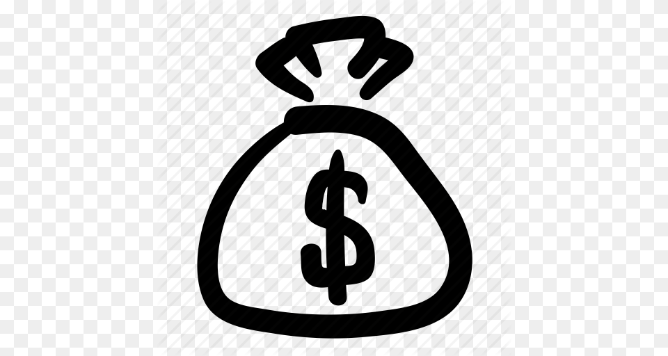 Budget Business Cash Dollar Doodle Finance Money Bag Icon, Person Free Png