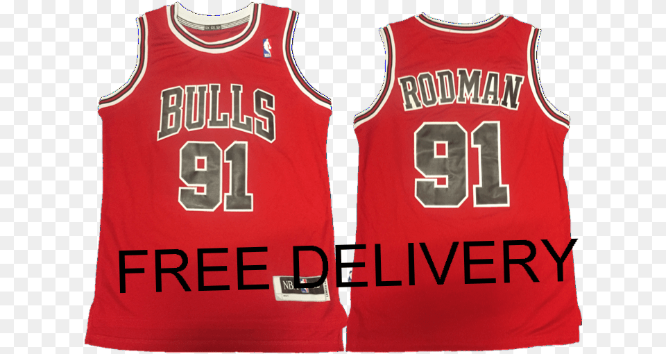 Budget Red Chicago Bulls Dennis Rodman Madame Tussauds, Clothing, Shirt, Jersey, Person Png