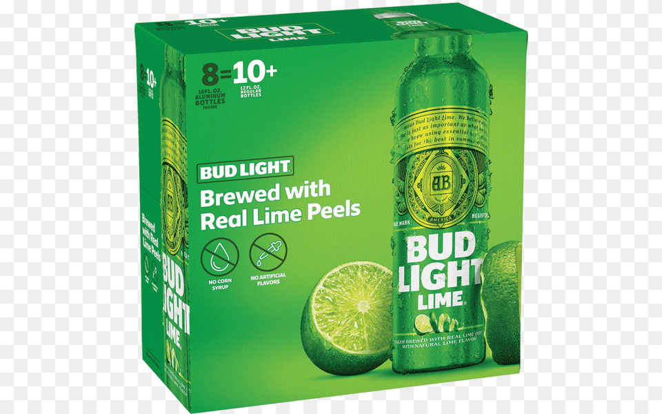 Budlight Lime 16oz Al 1600 Fl Oz Bud Light Lime Aluminum Bottles, Citrus Fruit, Food, Fruit, Plant Png