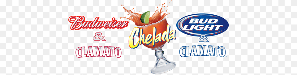 Budweiser Amp Clamato Chelada And Bud Light Amp Clamato Bud Light Chelada Logo, Food, Ketchup, Alcohol, Beverage Free Png