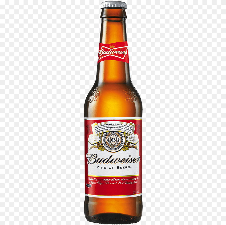 Budweiser Beer, Alcohol, Beer Bottle, Beverage, Bottle Png