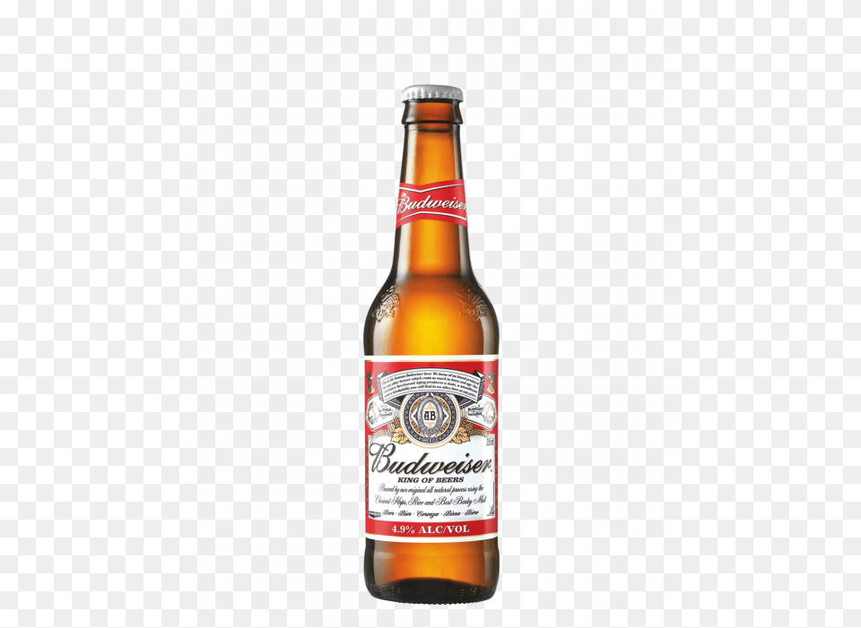 Budweiser Beer 24 X 330ml Budweiser, Alcohol, Beer Bottle, Beverage, Bottle Free Png Download