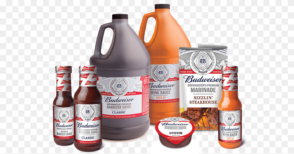 Budweiser Brewmaster S Premium Sauces Bbq Sauce 1 Gallon, Alcohol, Beer, Beverage, Food Free Png