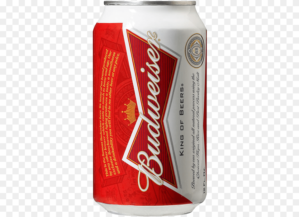 Budweiser Can Budweiser Beer 8 Oz Can, Alcohol, Beverage, Lager, Tin Free Png