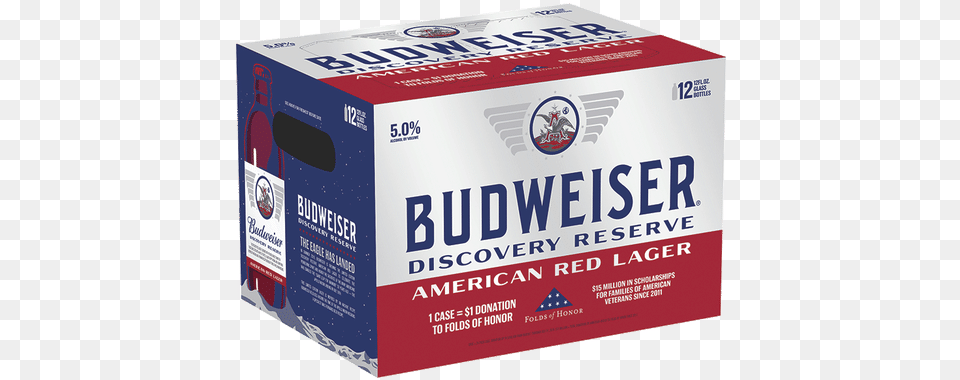 Budweiser Discovery Reserve Budweiser Discovery Reserve 12 Pack, Box, First Aid, Cardboard, Carton Png