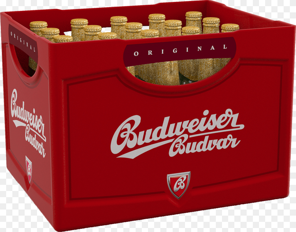 Budweiser Helles Lager Kasten Esk Budjovice, Box, Alcohol, Beer, Beverage Png Image