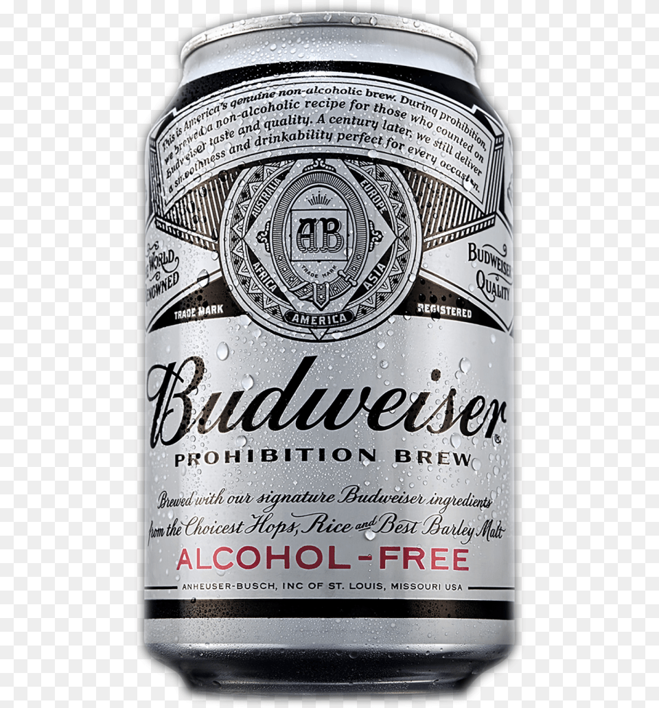 Budweiser Hero Can Bottle, Alcohol, Beer, Beverage, Lager Png Image
