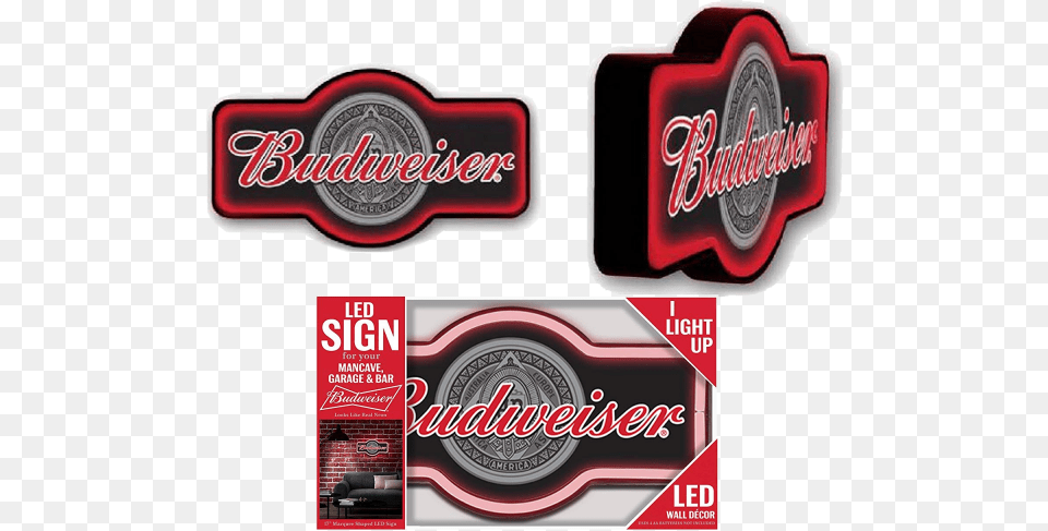 Budweiser Logo Led Tube Label, Machine, Spoke, Dynamite, Weapon Free Png Download