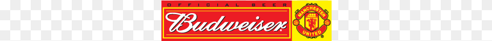 Budweiser Manchester United Logo Vector Manchester United Fc, Text Free Png Download