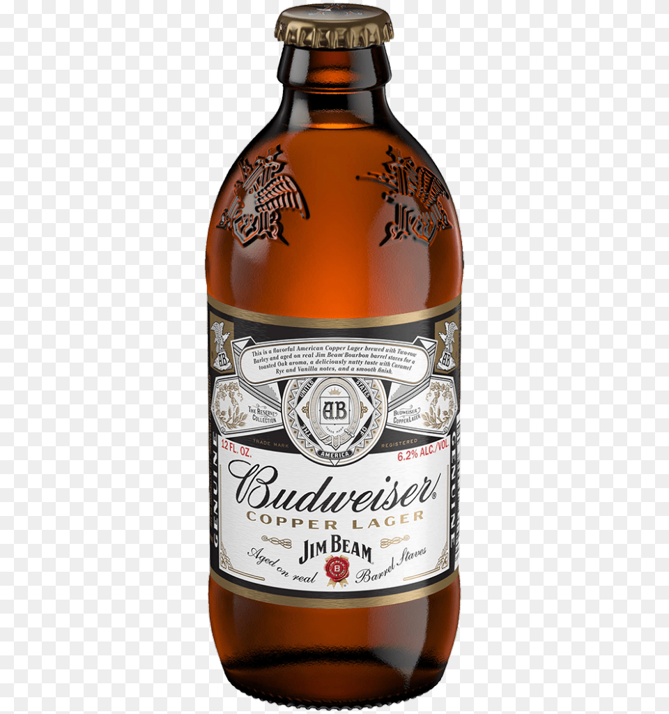 Budweiser Reserve Copper Lager, Alcohol, Beer, Beer Bottle, Beverage Png Image