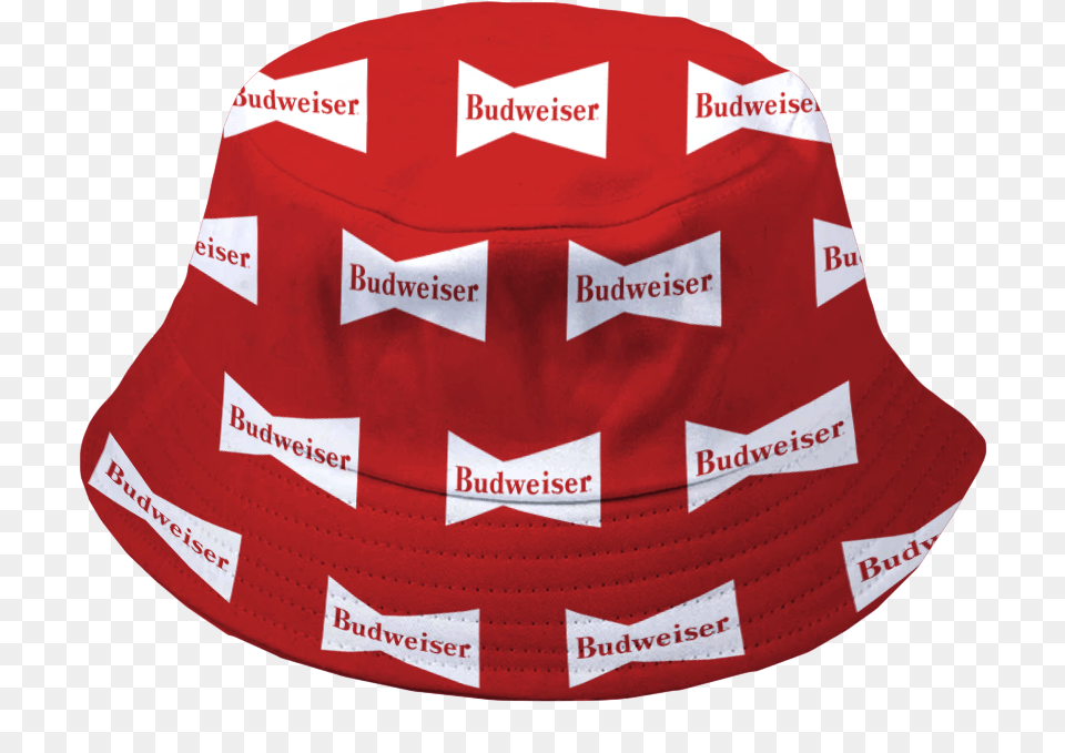 Budweiser Retro Repeat Bowtie Bucket Hat Hard, Clothing, First Aid, Sun Hat, Cap Png Image