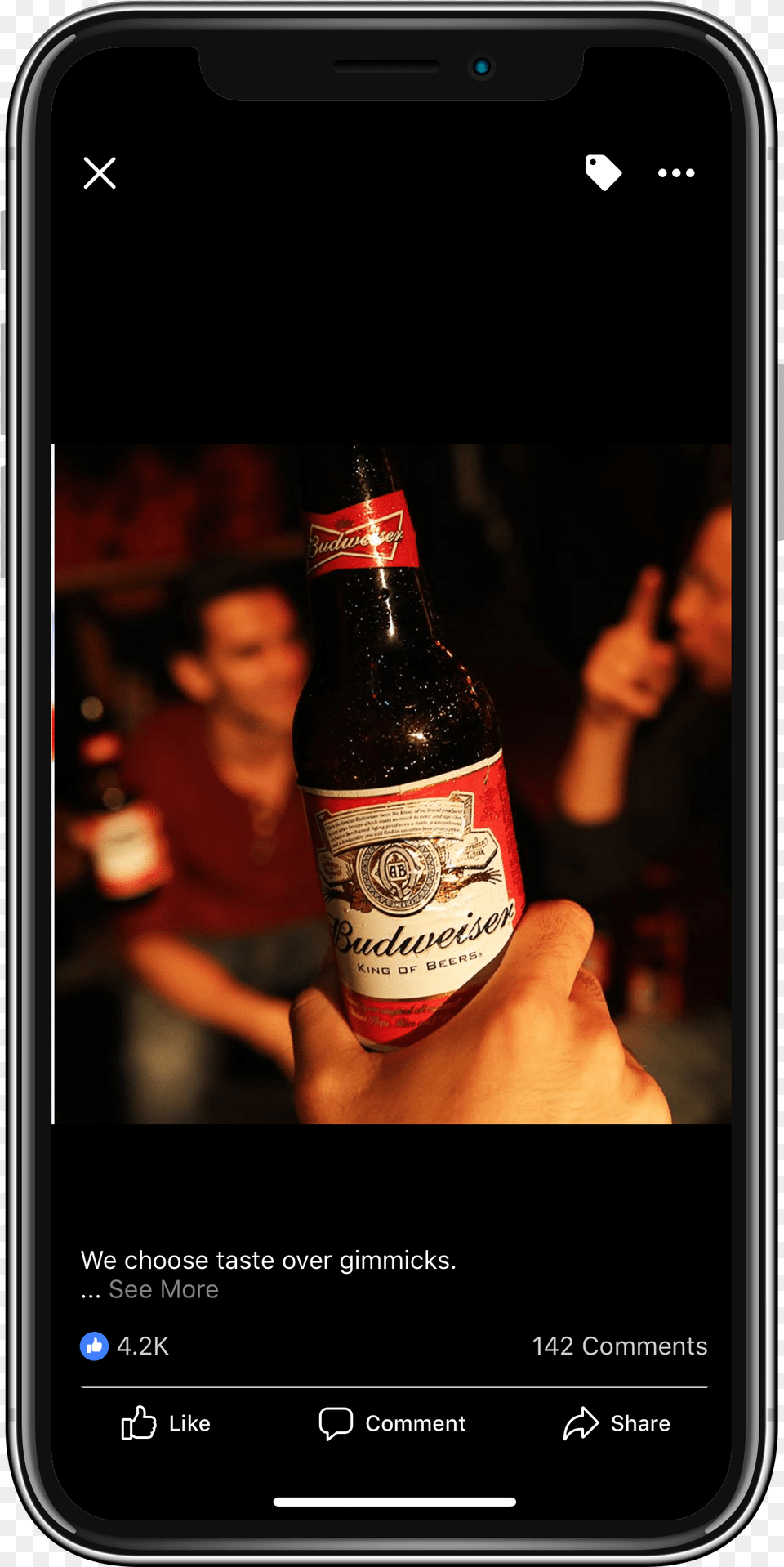 Budweiser Twitter 7 Budweiser Fb 1 Mobile Phone, Alcohol, Beer, Beverage, Beer Bottle Free Png Download