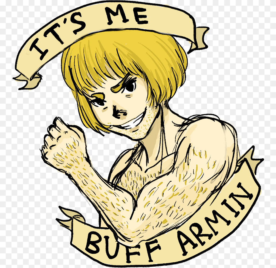 Buff Arms Arminhappy Buffday Feastevil Buff Armin, Book, Comics, Publication, Head Png
