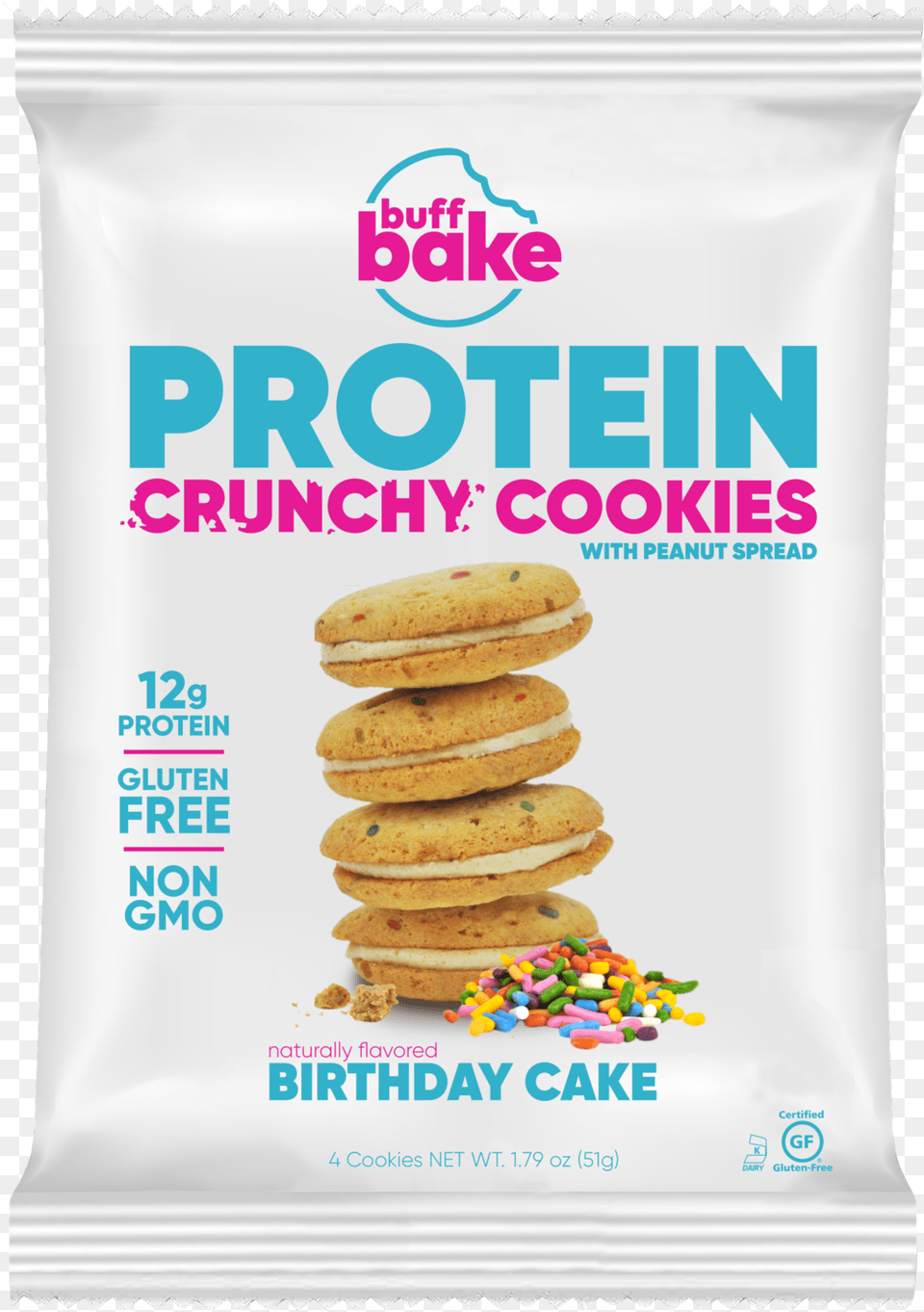 Buff Bake Protein Crunchy Sandwich Cookie Birthday Sandwich Cookies, Food, Sweets, Bread Free Png