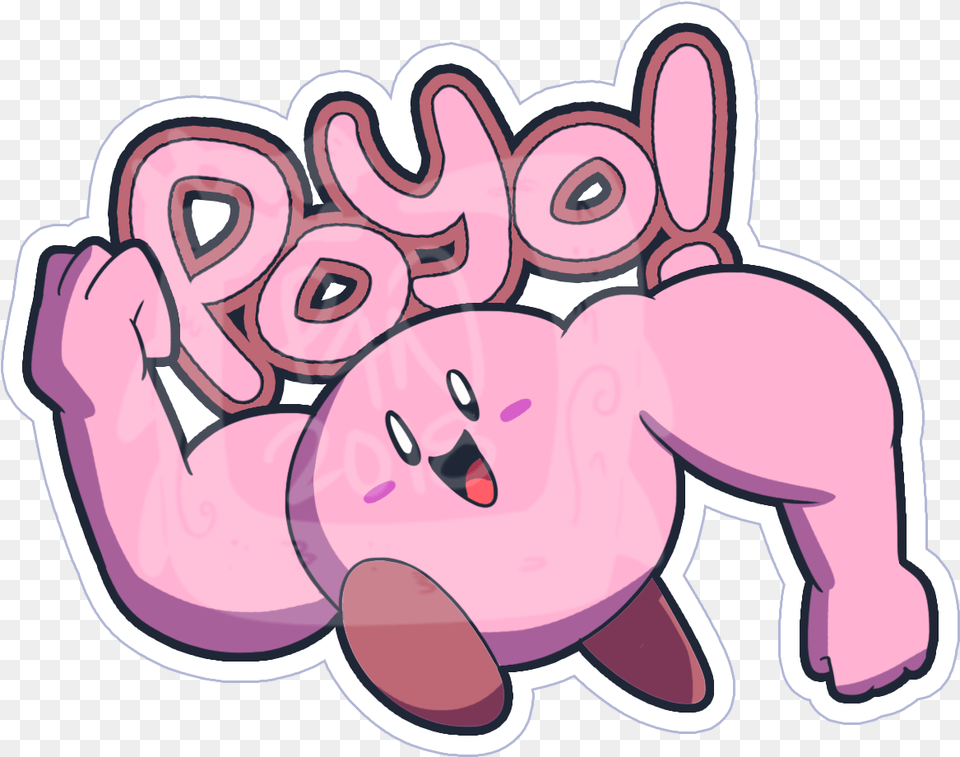 Buff Kirby Sticker Kirby Sticker, Art Png Image