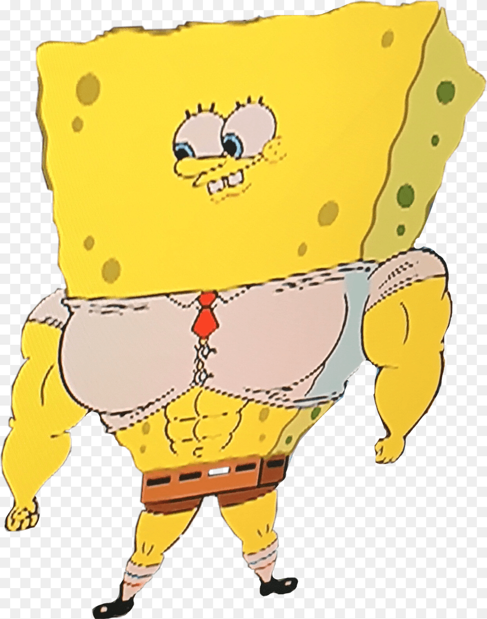 Buff Spongebob, Cartoon, Baby, Person Free Png Download