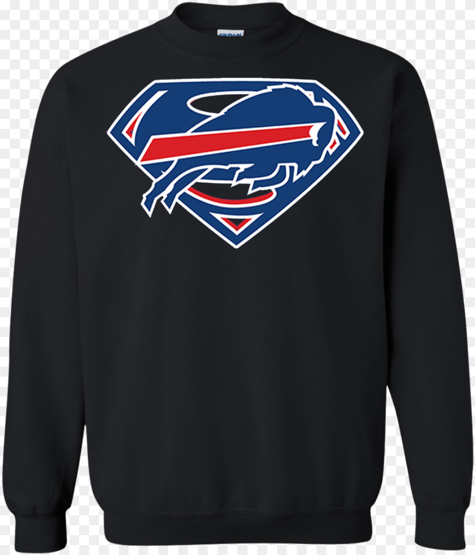 Buffalo Bills Superman Shirts Logo Santa Spiderman Christmas, Clothing, Hoodie, Knitwear, Long Sleeve Png