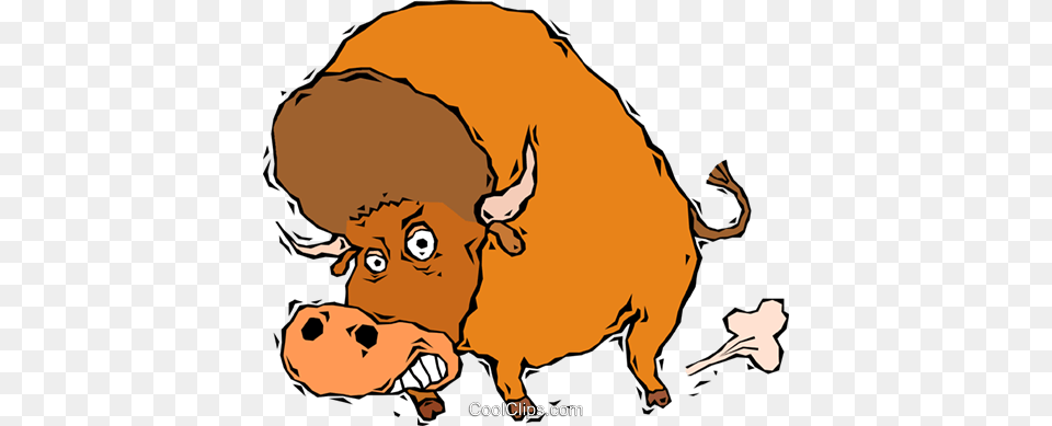 Buffalo Bison Royalty Vector Clip Art Illustration, Animal, Mammal, Wildlife, Baby Png