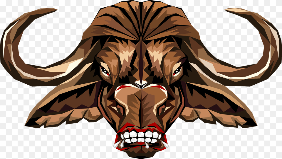 Buffalo Face Clipart, Animal, Bull, Mammal, Wildlife Free Png