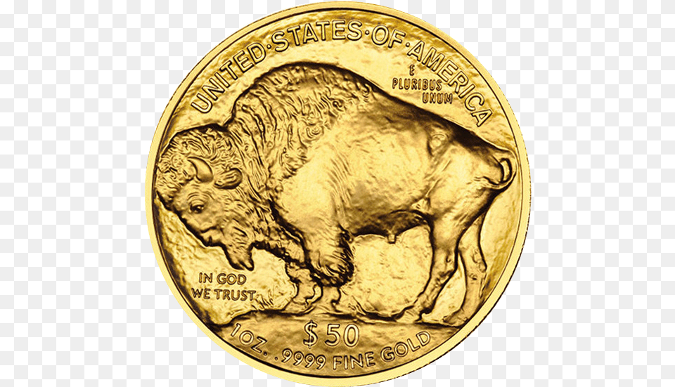 Buffalo Gold 1 Oz 1 Oz Buffalo Gold Coin, Money, Animal, Canine, Dog Free Png
