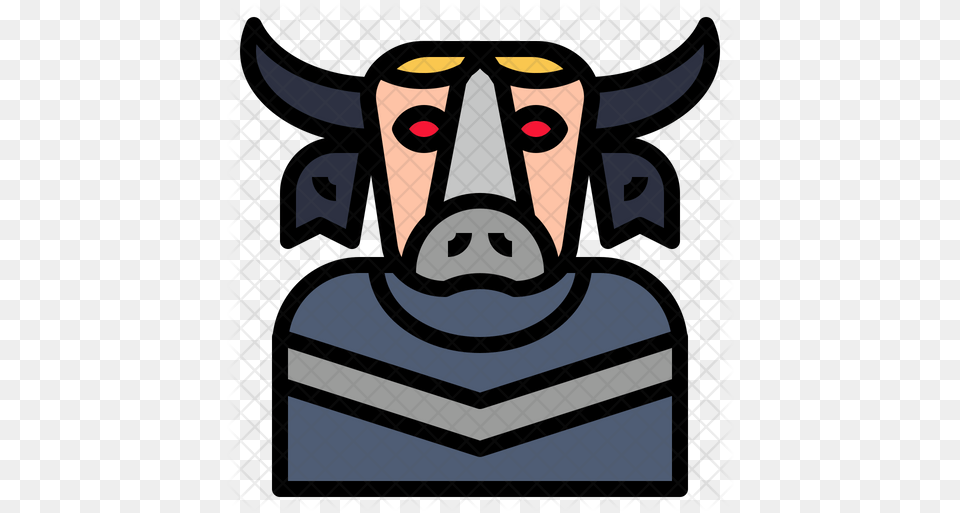 Buffalo Icon Clip Art, Emblem, Symbol, Face, Head Png Image