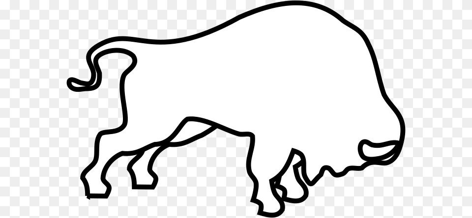 Buffalo Outline Clip Art Bigking Keywords And Pictures, Silhouette, Stencil, Animal, Bison Png