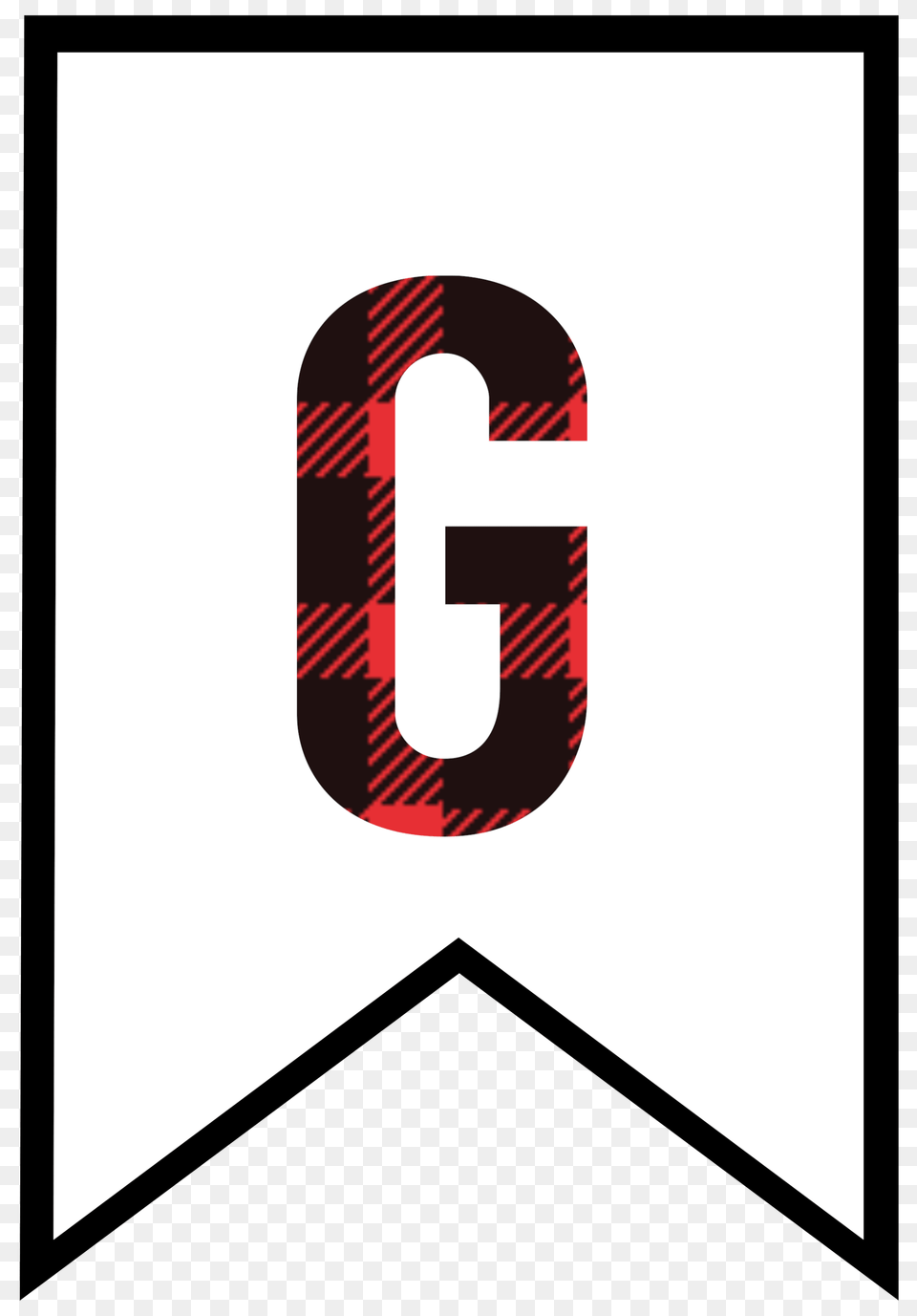 Buffalo Plaid Free Printable Banner Letters Printables, Text, Symbol Png Image