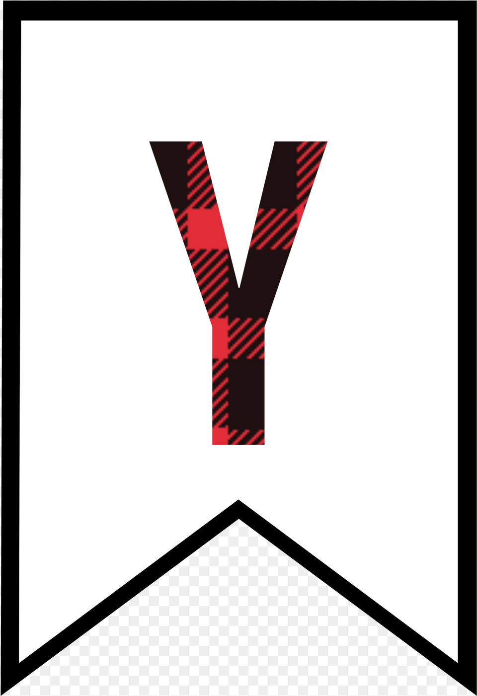 Buffalo Plaid Letter Y, Accessories, Formal Wear, Tie Free Png Download