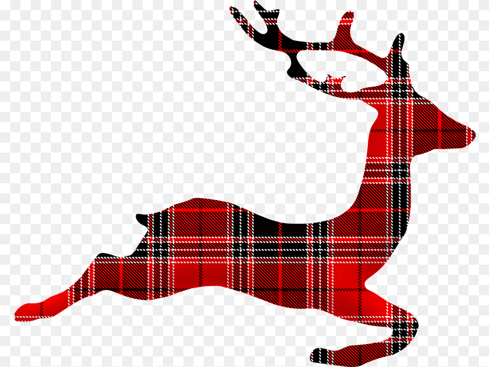 Buffalo Plaid Reindeer Deer Image On Pixabay Christmas Plaid Reindeer Clipart, Tartan, Adult, Male, Man Free Transparent Png