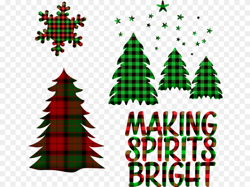 Buffalo Plaid Trees Lumberjack Plaid Christmas Tree, Christmas Decorations, Festival, Person, Christmas Tree Free Png Download