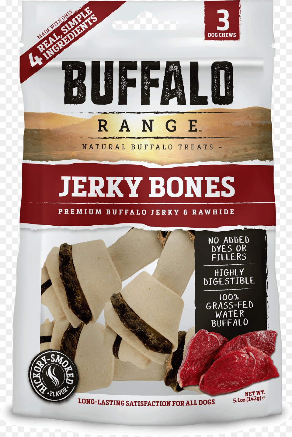 Buffalo Range All Natural Grain Jerky Bone Rawhide Buffalo Range Jerky Kabobs, Advertisement, Poster, Food, Sweets Png