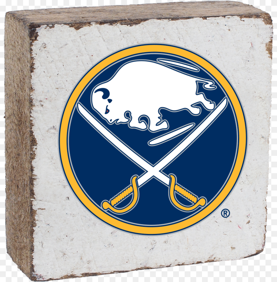 Buffalo Sabres Rustic Block Buffalo Sabres Yellow Logo, Emblem, Symbol Free Transparent Png