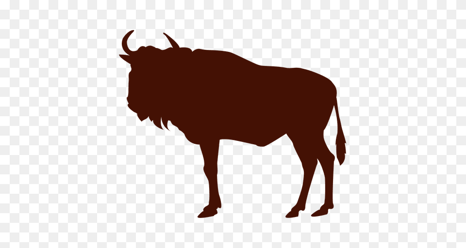 Buffalo Silhouette, Animal, Bull, Cattle, Cow Free Png Download