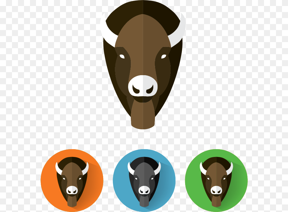 Buffalo Silhouette American Bison, Animal, Mammal, Wildlife, Bull Png Image