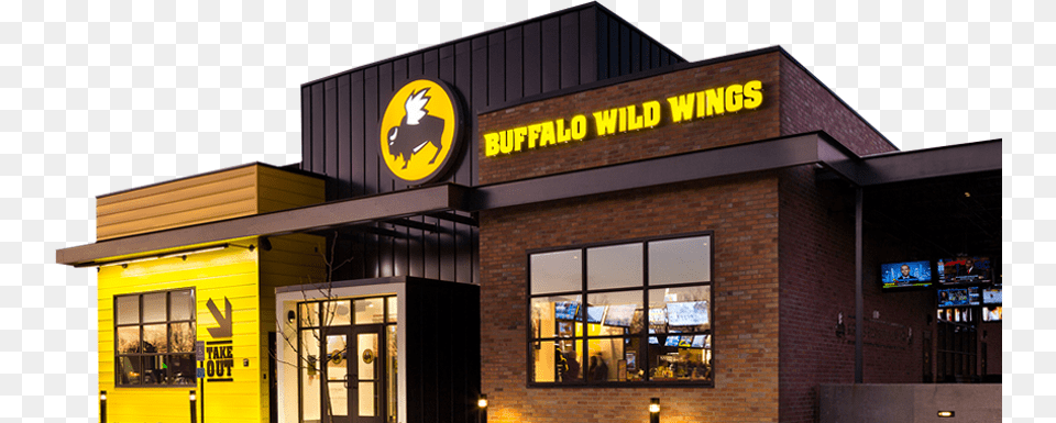 Buffalo Wild Wings Logo, Architecture, Building, Indoors, Restaurant Free Png Download