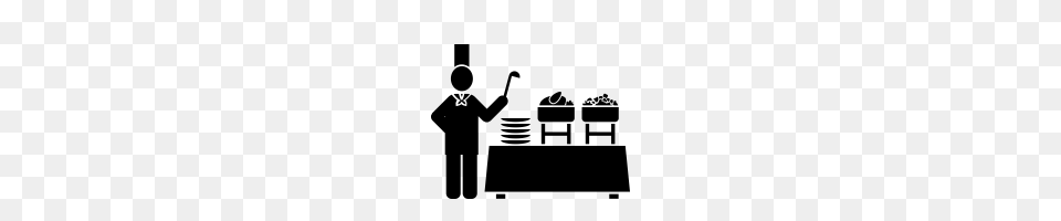 Buffet Icons Noun Project, Gray Png