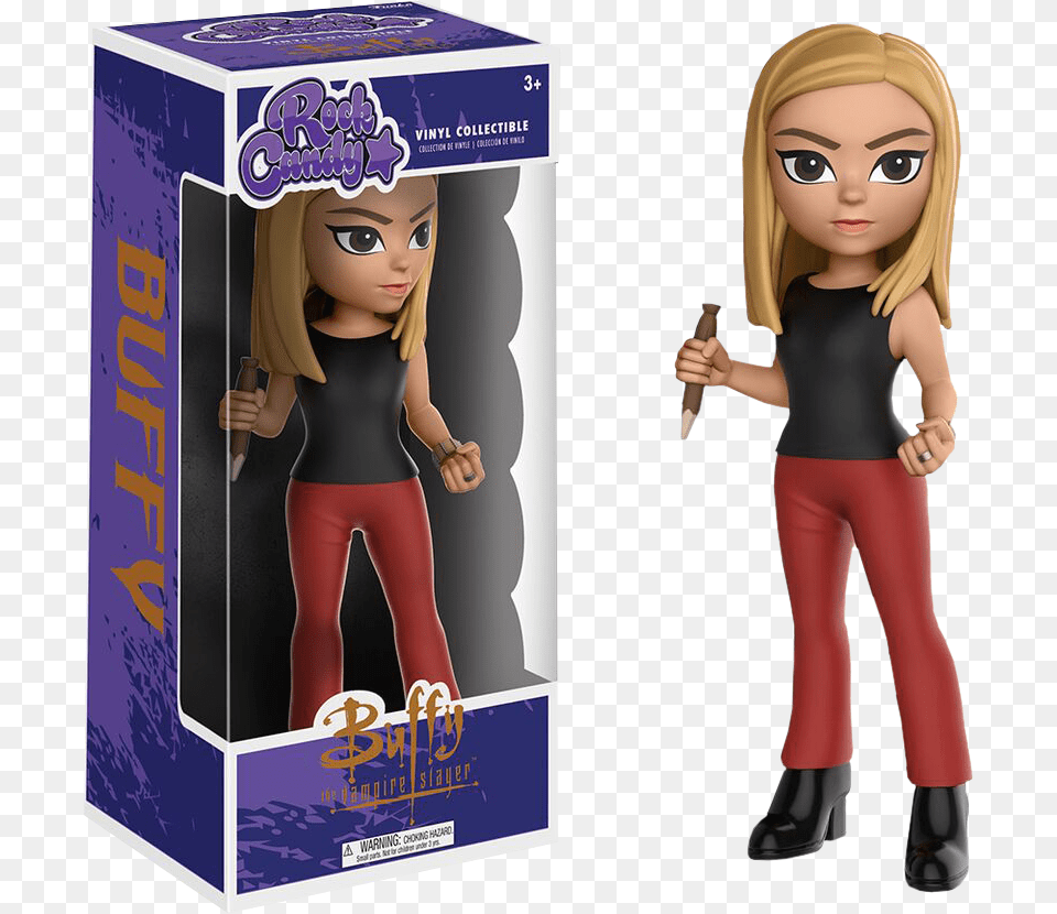 Buffy Figures Funko Rock Candy, Figurine, Adult, Female, Person Free Png Download