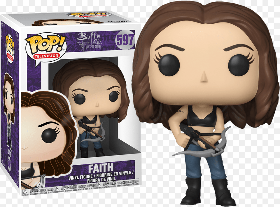 Buffy The Vampire Slayer Faith Buffy Funko Pop, Book, Comics, Publication, Doll Free Png