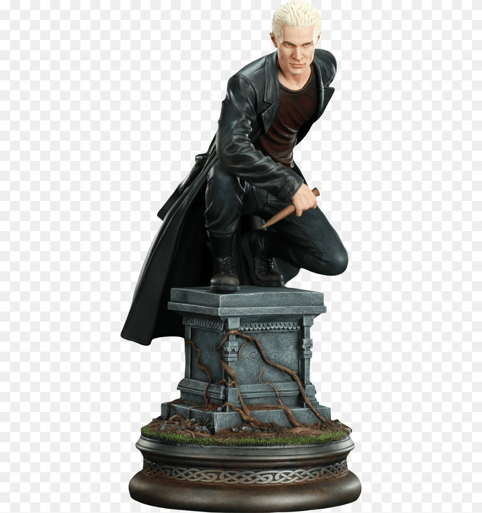 Buffy The Vampire Slayer Statue Spike, Clothing, Coat, Jacket, Adult Png Image