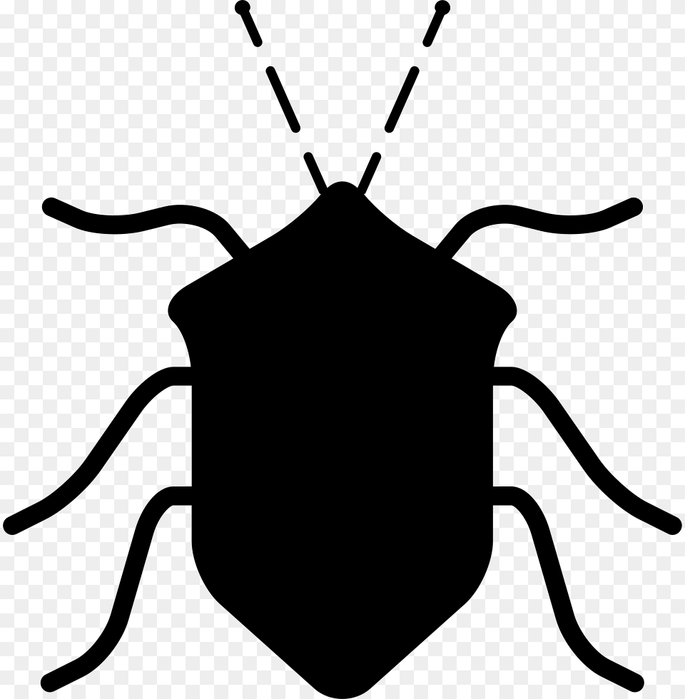 Bug Black Insect Shape From Top View Icon Download, Smoke Pipe, Animal Png Image