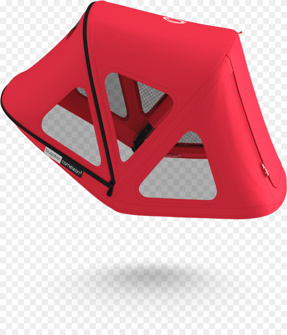 Bugaboo Foxcameleon3 Breezy Sun Canopy Neon Red Triangle, Tent, Camping, Leisure Activities, Mountain Tent Png Image