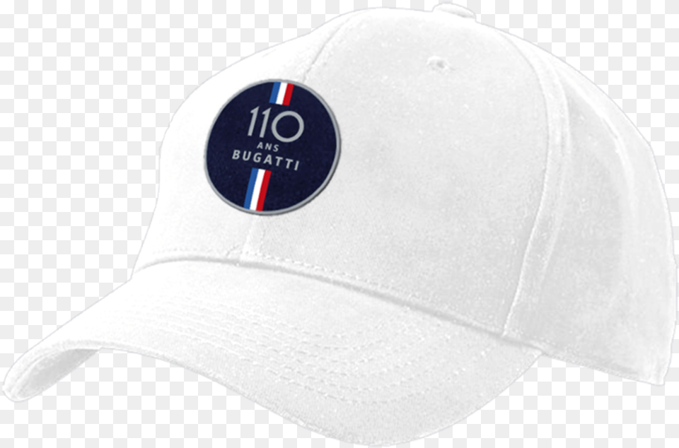 Bugatti 110th Anniversary Baseball Cap White Official Licensed Merchandise Baseball Cap, Baseball Cap, Clothing, Hat, Helmet Free Png