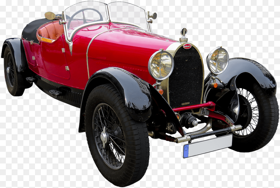 Bugatti Antique Car, Vehicle, Transportation, Wheel, Antique Car Png Image