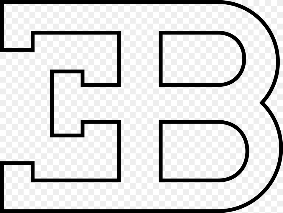 Bugatti Eb Logo Bugatti Logo White, Gray Free Transparent Png