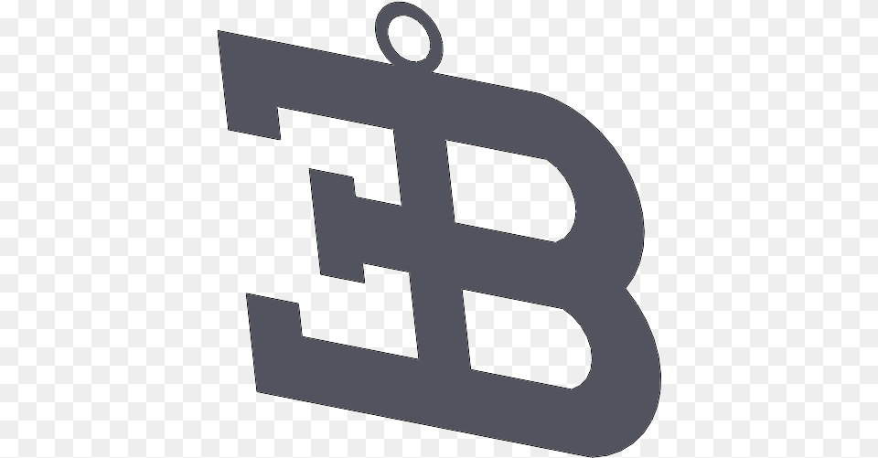 Bugatti Logo Keychain Stencil, Text, Symbol, Cross, Number Png Image