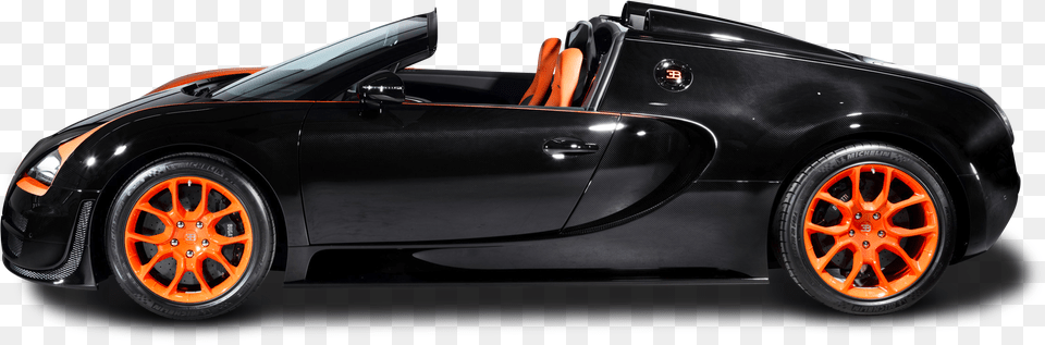 Bugatti Side View, Alloy Wheel, Vehicle, Transportation, Tire Png Image