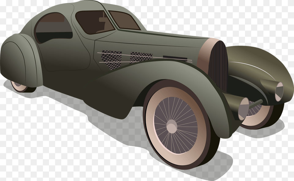 Bugatti Type 57s Competition Coupe Aerolithe Clipart, Wheel, Machine, Tire, Car Free Png