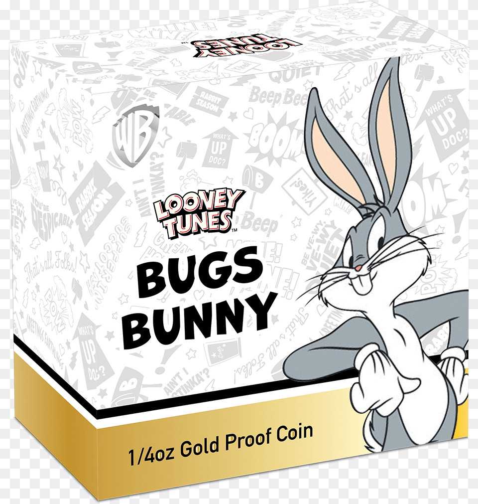 Bugs Bunny 1 4 Oz Gold Bugs Bunny, Box, Baby, Person Free Png Download